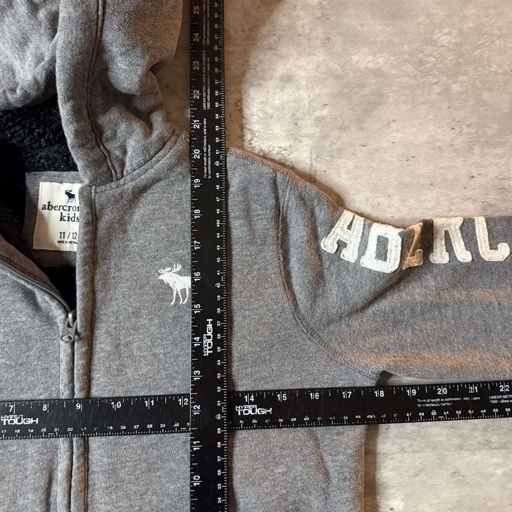 Grunge 2000s Relaxed Abercrombie Skater Vintage Hoodie - Picture 4 of 4